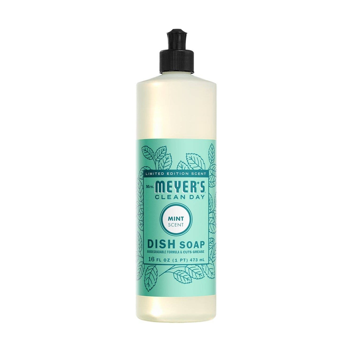 Mrs. Meyer's Clean Day Liquid Dish Soap, Mint, 16oz